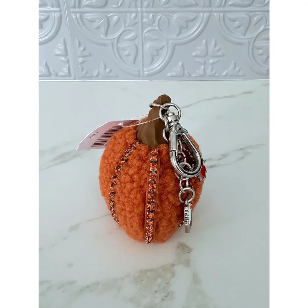Bath & Body Works Plush Pumpkin Rhinestone PocketBac Holder NWT